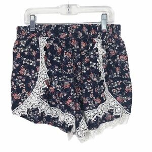 Charlotte Russe Floral Lace Pajama Shorts